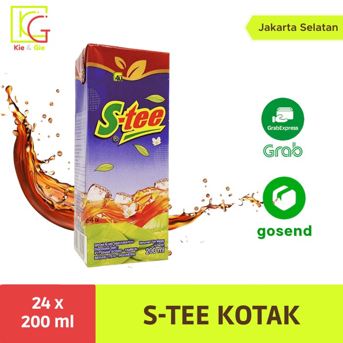 

S-TEE 200ML KOTAK 1 DUS ISI 24 PCS khusus pengiriman instan/ sameday