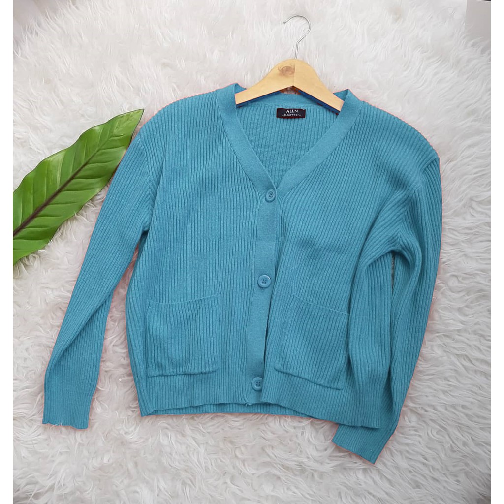 CARDY RINGGO  - CARDI PULL BEAR - LAVELLA CARDIGAN-DENIM