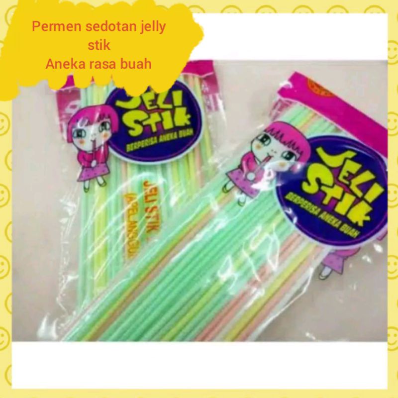 

Permen Jely Stik Permen Sedotan Aneka Rasa Buah isi 50 pcs(200 gr)