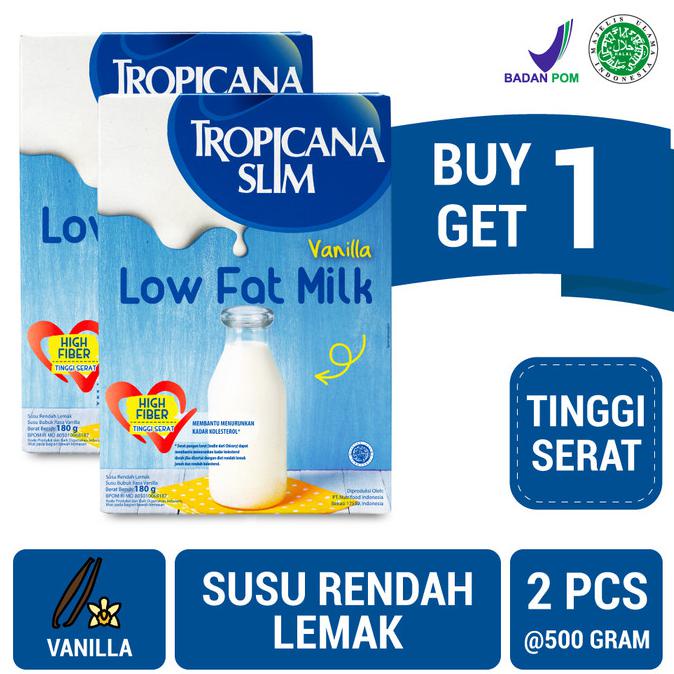 

Diskon Buy 1 Get 1 Free Tropicana Slim Low Fat Milk 500gr Diskon