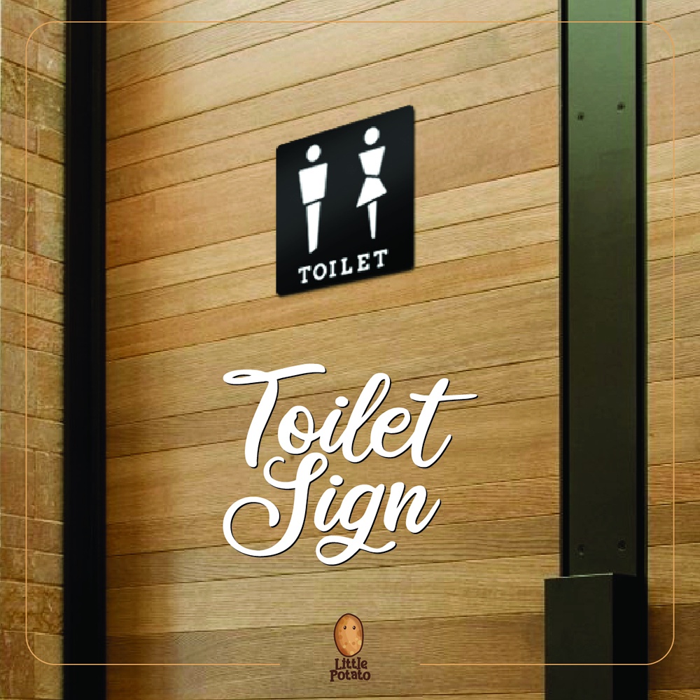 Jual Papan Tanda Toilet Sign Restroom Signage Akrilik Timbul Shopee Indonesia 6957
