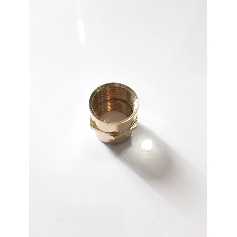 Sok sambungan 3/4&quot; × 3/4&quot; KUNINGAN DRAT DALAM