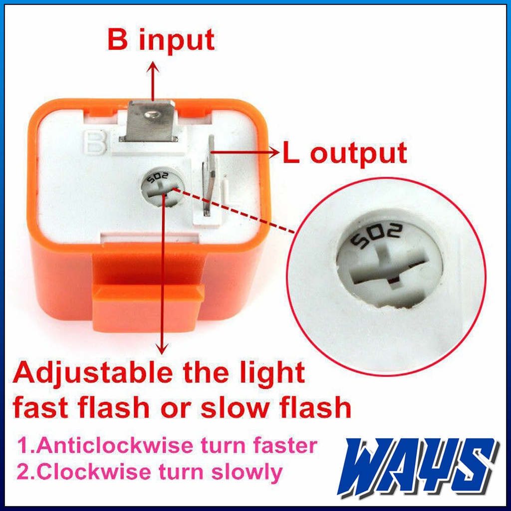 [L247] CR7 TYTO AES Flasher Flaser Relay Lampu Sein Sen Weser Hazard Bohlam LED Motor Universal