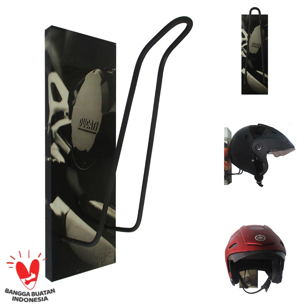 GANTUNGAN HELM - TEMPAT HELM - RAK HELM MOTOR DUCATI 100