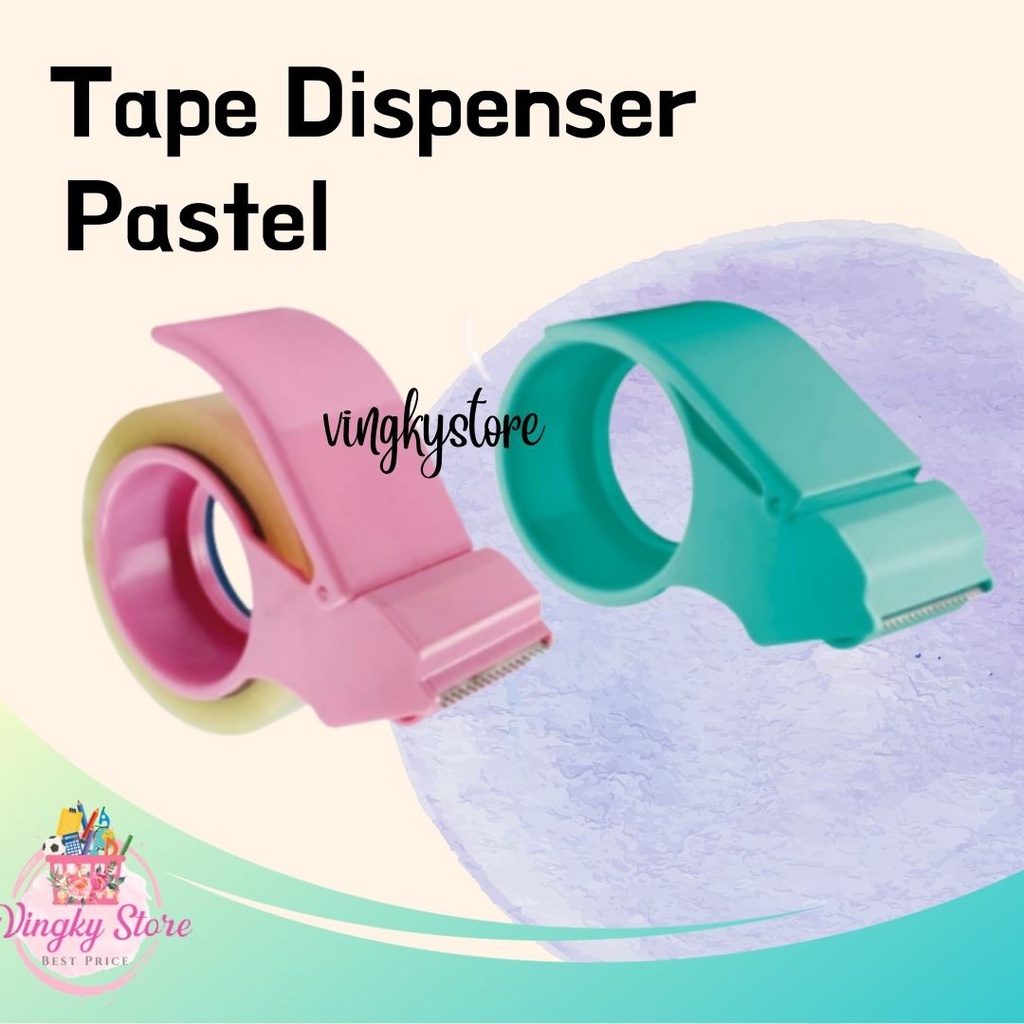 

Tape Cutter Dispenser / Geretan Lakban Glory 2inch ( Pastel )