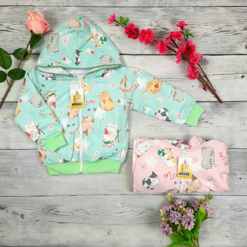 Jaket Anak Bayi import  terlaris brand Arvee usia 4 bulan sampai 1,5 tahun-4