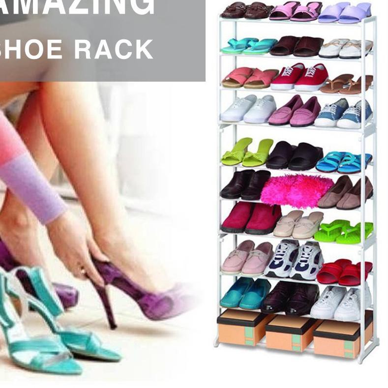 Amazing Shoe Rack Rak Sepatu 10 Susun Rak Serbaguna Shopee Indonesia