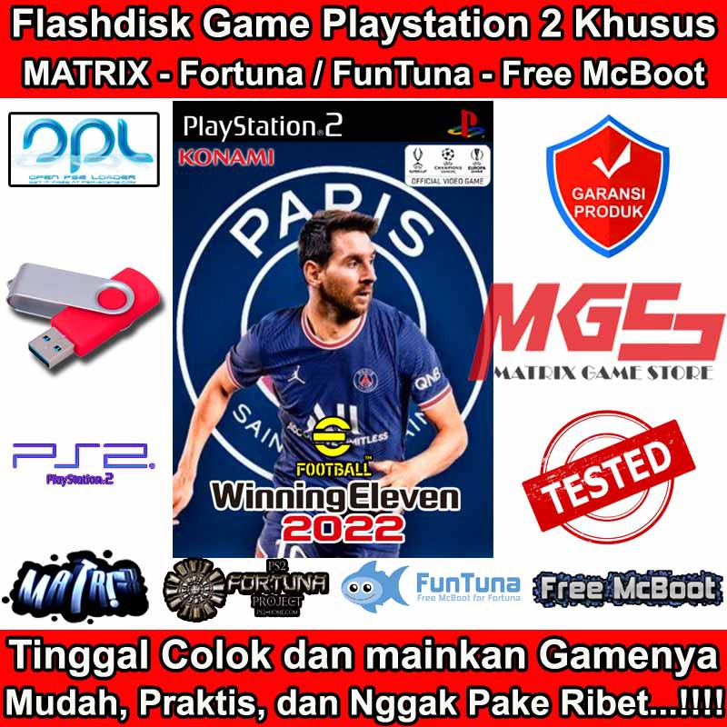 Flashdisk Game PS2 PS 2 eFootball Winning Eleven 2022 Beta Version