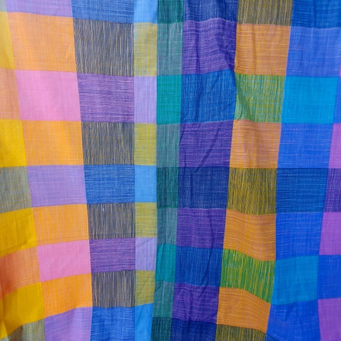 50cm Kain Katun Jepang Kotak Kotak Sprei