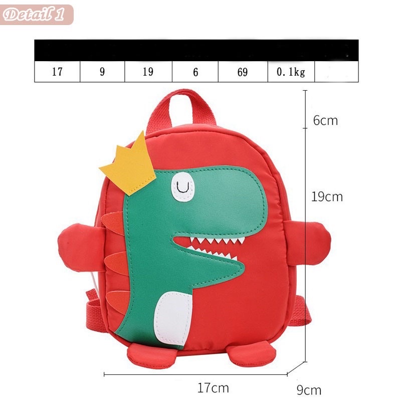 Tas Ransel Dinosaurus Dino Anak Laki-Laki Perempuan