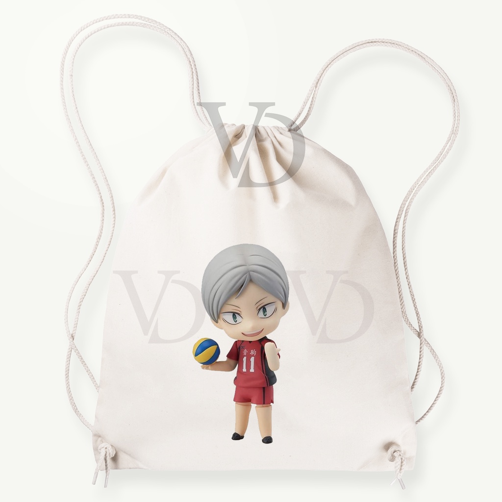 tote bag kanvas / tote bag haikyuu / tote bag anime japan / tote bag anime jepang / kageyama sugawara kuroo bokuto