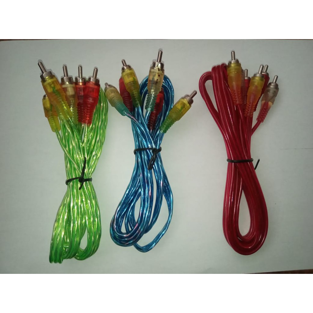 (VCM) Kabel Jack Sambung DVD ke TV 3/RCA KE 3 RCA Panjang 1,5meter