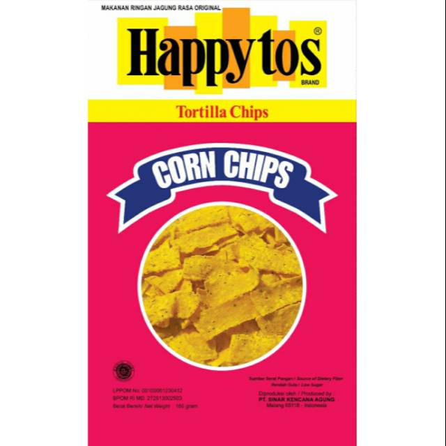 

Happy tos tortilla chips ukuran 160gr