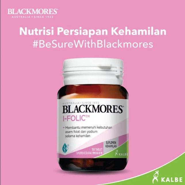 VITA55 BLACKMORES VITAMIN ASAM FOLAT DAN YODIUM I FOLIC ISI 60 TABLET exp 11 2026