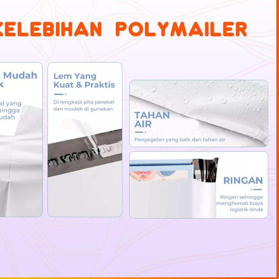 

Termurah dan terbaik >> Plastik Packing Polymailer Warna Hitam Abu 17x30 isi 100 pcs Tebal MURAH Sem