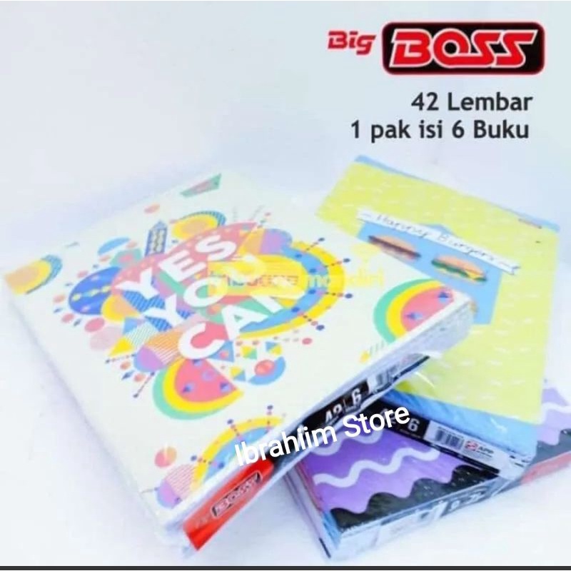 1 PAK BUKU TULIS BIG BOSS / VISSION ISI 6 PCS