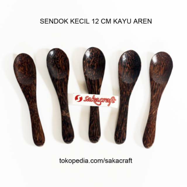 SENDOK KECIL 12 CM KAYU AREN