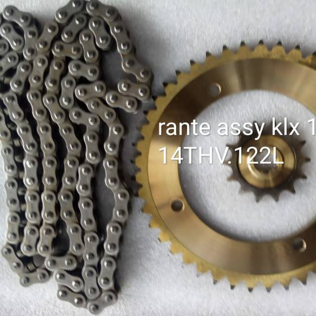 Gear set klx kawasaki mini 124L ori lokal