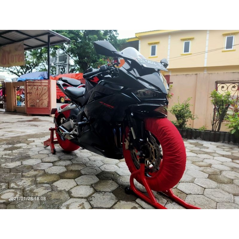 Cover ban motor / Sarung ban motor Matic / Bebek / Sport / Supermoto Pelindung ban motor