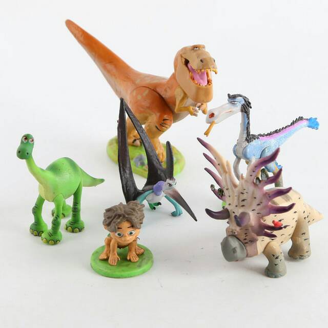 GOOD DINO isi 6 - Action Figure Miniatur Topper Pajangan Dinosaur Mainan Dinosaurus