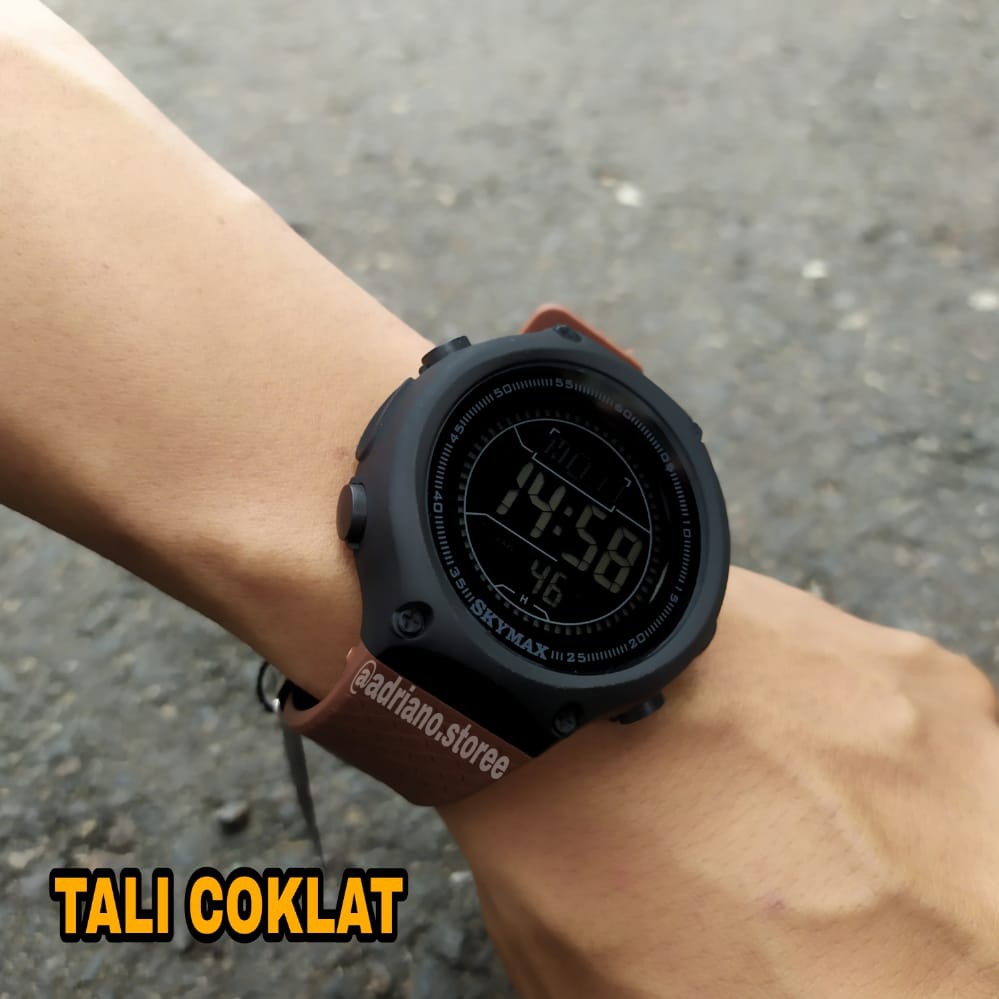 Jam Tangan Digital Skymax Pria Cowok 100% Original Anti Air 30 Meter standar Militer Waterproof Sport Sporty Keren Terbaru