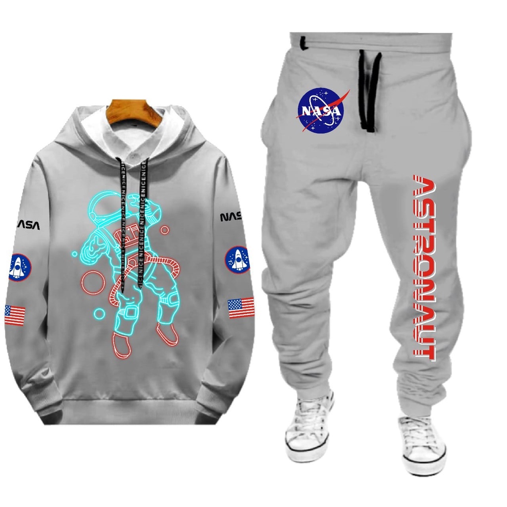 STELAN 1 SET SWEATER DAN CELANA ASTRONAUT