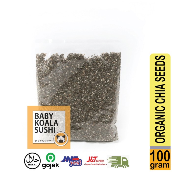 

vd201gf Organic Black Chia Seed 100 Gr | Biji Chia Organik Mexico Dscscv