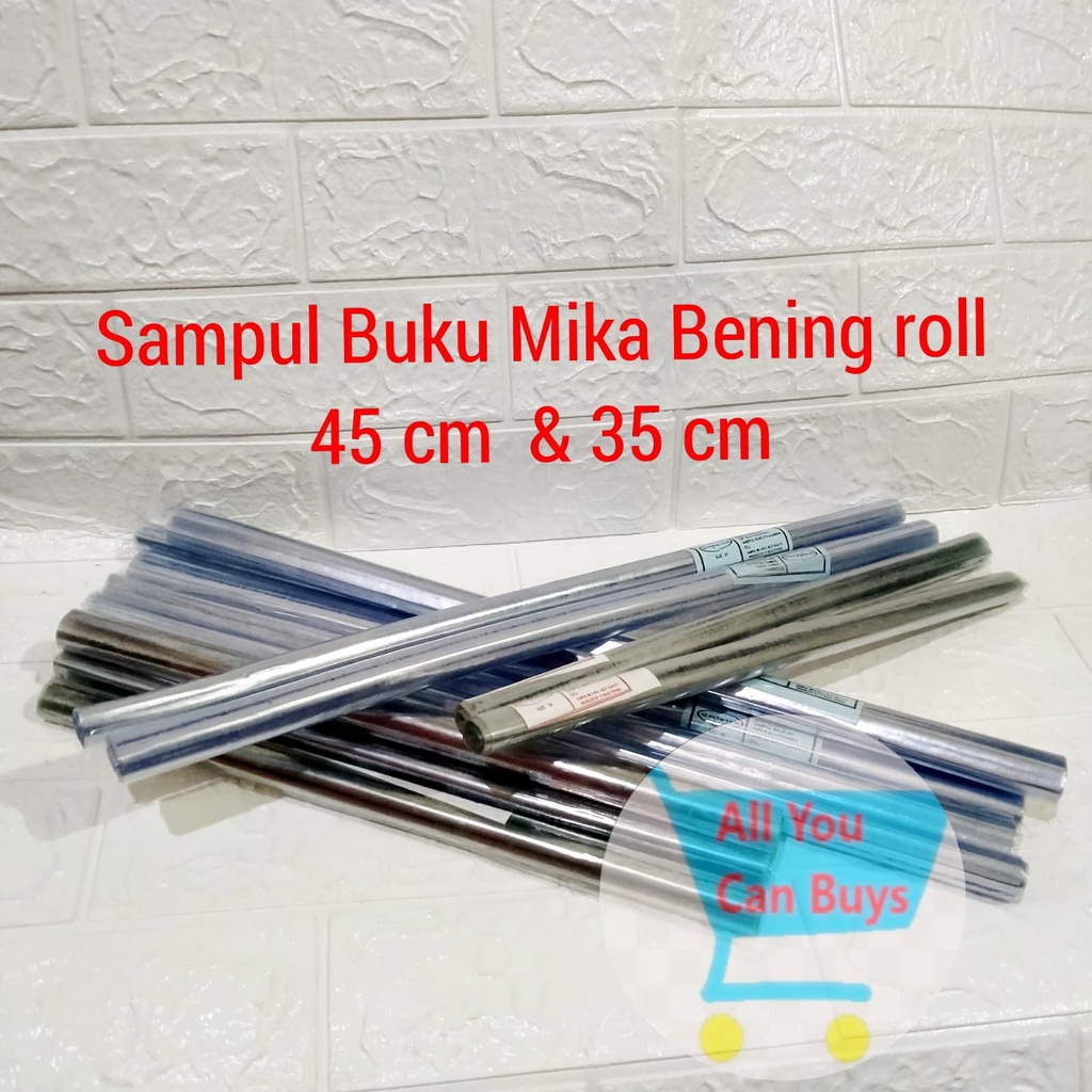 Sampul Buku Mika Roll Plastik 34 cm 45 cm Tulis Lks Pelajaran