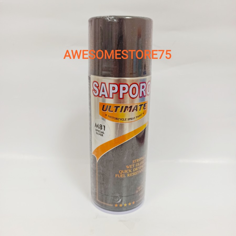 SAPPORO ULTIMATE M81 SPECIAL SILVER Perak Cat Semprot Pilox Pylox