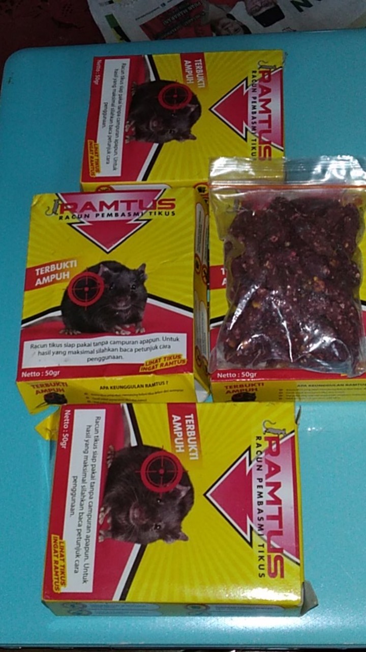 Racun Tikus Ramtus Asli Alami Mati Kering Tidak Bau Pembasmi Pengusir Tikus Super Paling Ampuh 6 Pak