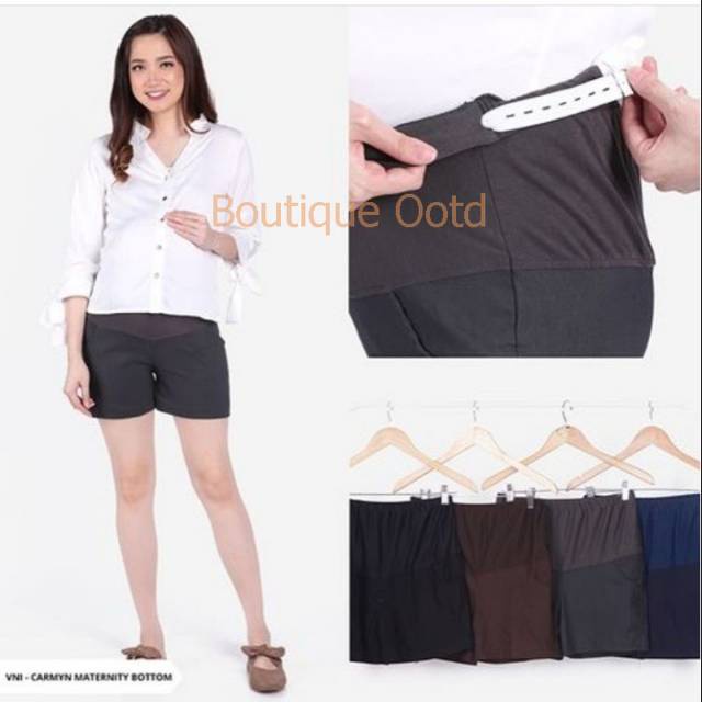 CELANA PENDEK HOTPANTS IBU HAMIL WANITA HAMIL MATERNITY PANTS CLARA TERBARU