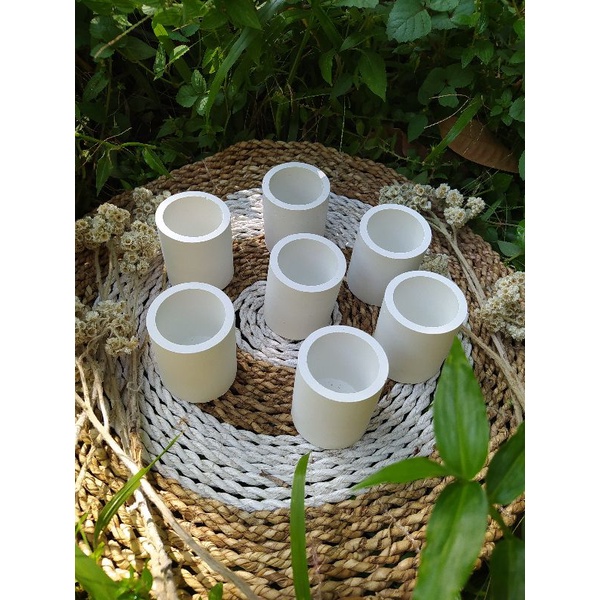 Pot Sukulen | Pot Lilin Aromatherapy | Pot mini | Pot Semen Putih