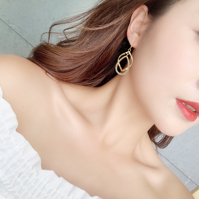 Anting S925 Silver Gaya Korea Untuk Musim Panas