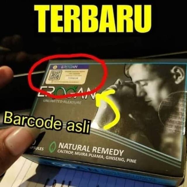 Kapsul Erogan Original Bercode Asli