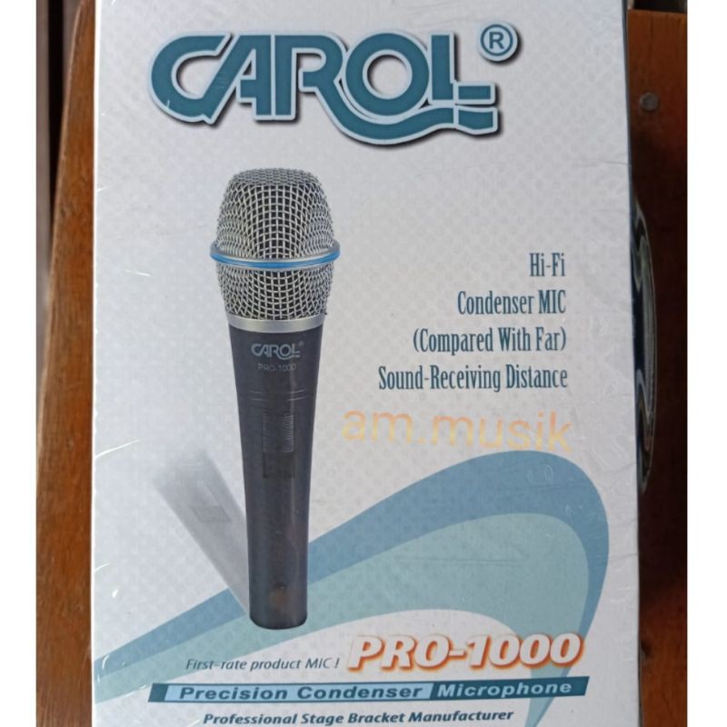 MIKROFON MIC CONDENSER CAROL PRO 1000 MIK KONDRNSOR
