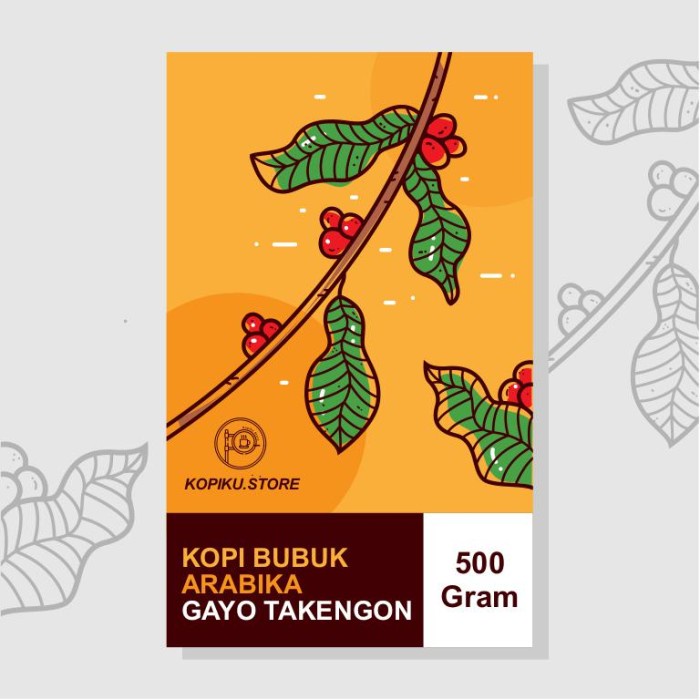 

ge01fgf Kopi Bubuk Arabika Gayo 500 Gr (Takengon) - Giling Kasar Ds20X11