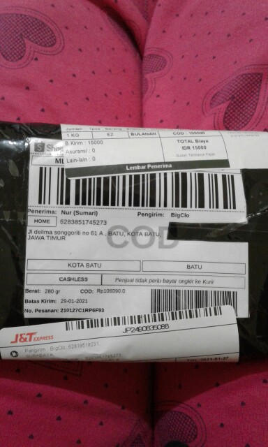 Bigclo - (cod) Ld 110-118cm Baju Blouse Batik Jumbo Bigsize Atasan Wanita Big Size Kantor 373 Vol 2