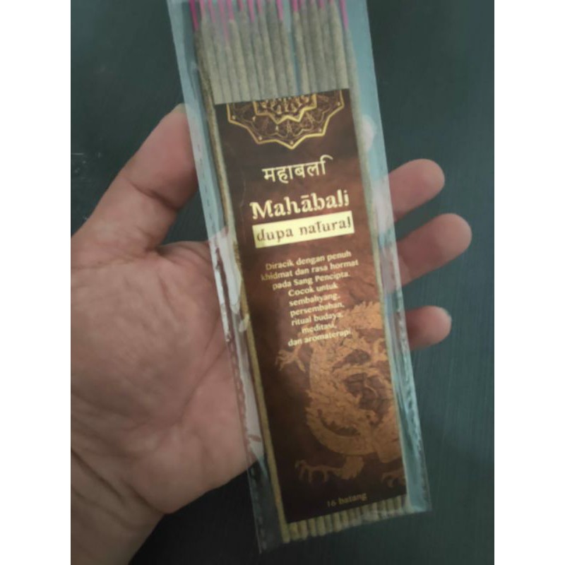 Dupa Hio Ritual MAHABALI 16 Batang Natural Premium Wangi Cendana India