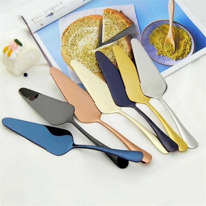 Pisau Pemotong Kue Sendok Stainless Steel Pizza Shovel Cutter