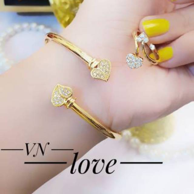 Xuping Set perhiasan lapis emas 24k 0219