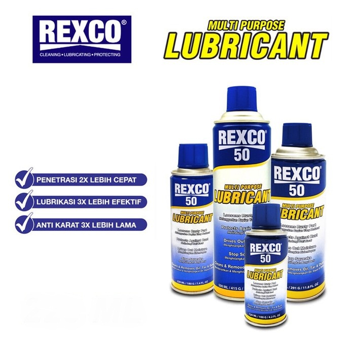 REXCO50 REXCO 50 LUBRICANT ANTI KARAT PELUMAS CHAINLUBE CHAIN LUBE 500ML 500 ML SERBAGUNA LUAR JAWA WAJIB JNE JTR SHOPEE XPRESS