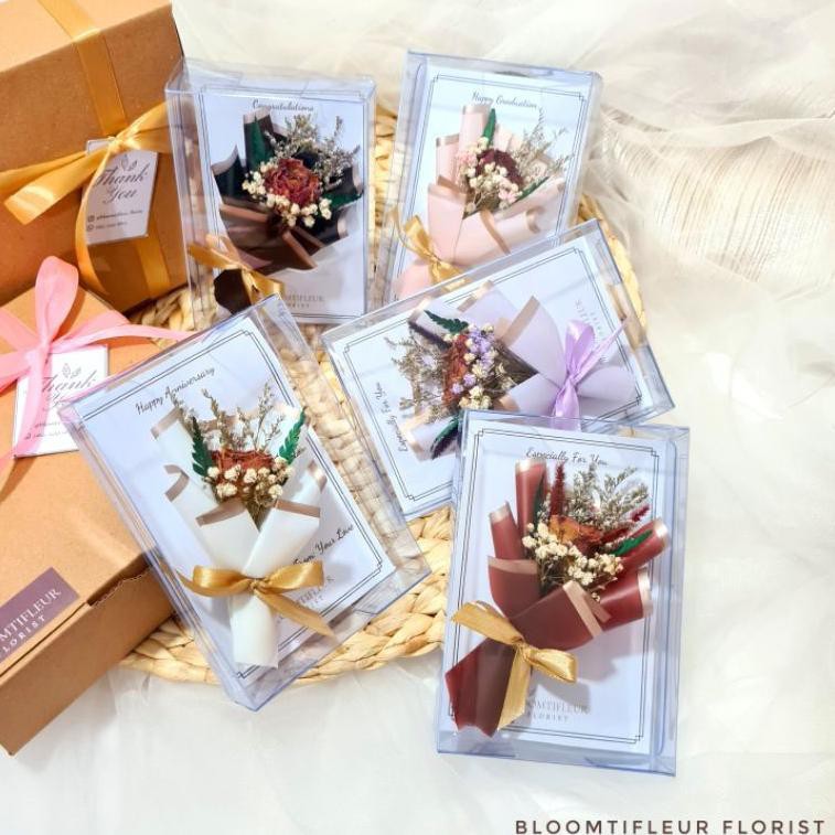 

Om3> Everly Flower Card / flower gift card / kartu bunga kering / dried flower card(ready)aT6>