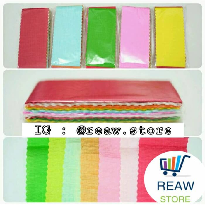 

BEST DEAL KERTAS KREP / KERTAS HIAS / KERTAS TISSUE ANEKA WARNA !!!!!