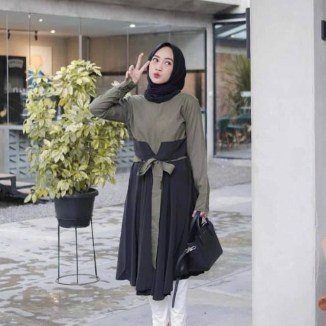 [Flash Sale] Juli Tunik/tunic kekinian terbaru/terlaris/ootd hijab terkece