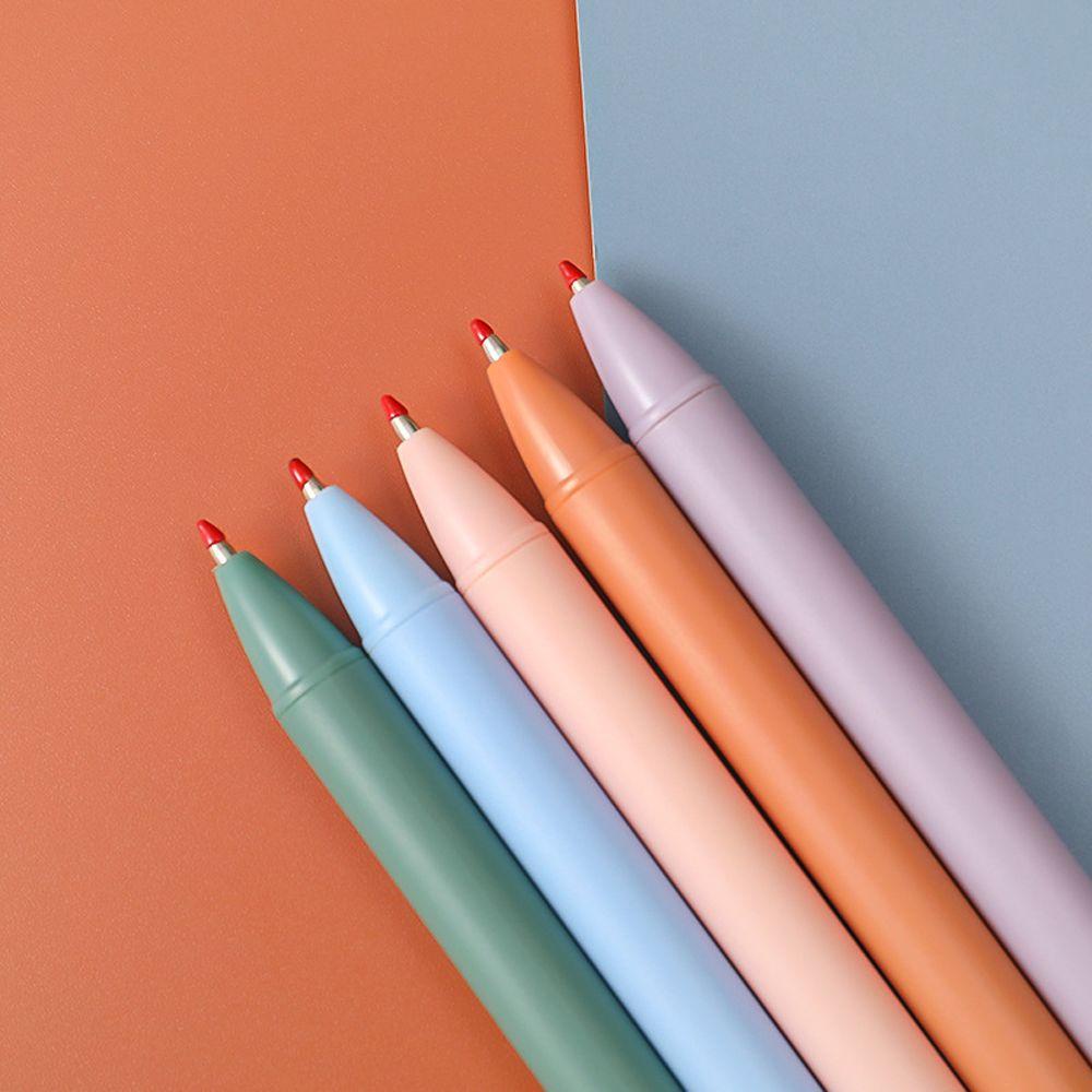NICKOLAS1 Manual Gel Pens Refill Halus Lucu Press Pen Alat Tulis Siswa 0.5mm Halus Lucu Pulpen Push Gel Pen|Bolpen