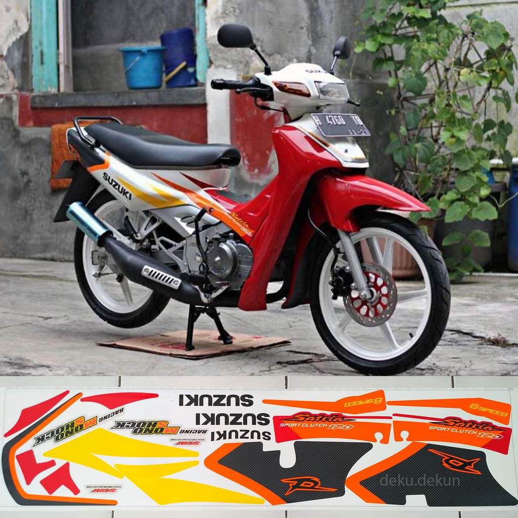 Striping Satria Lumba 2Tak 2001 Merah Putih
