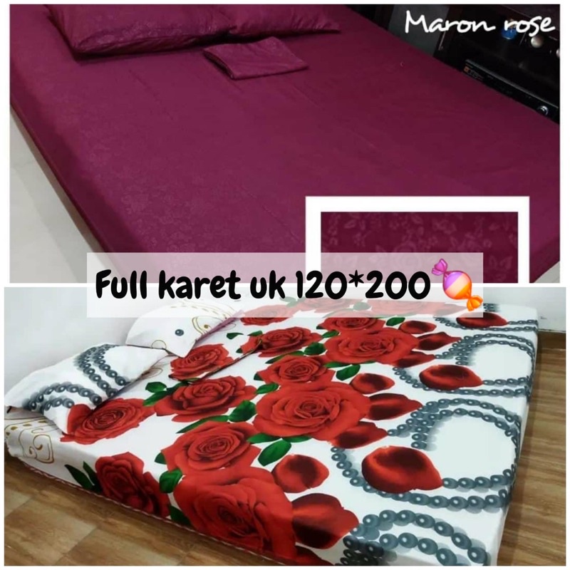 sprei full karet 120x200