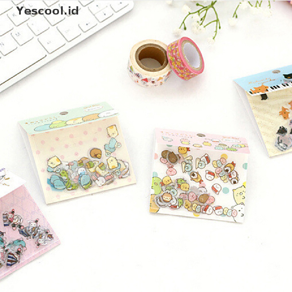 Stiker Desain Hewan Sumikko Gurashi 80s Gaya Jepang Untuk Tas Scrapbooking