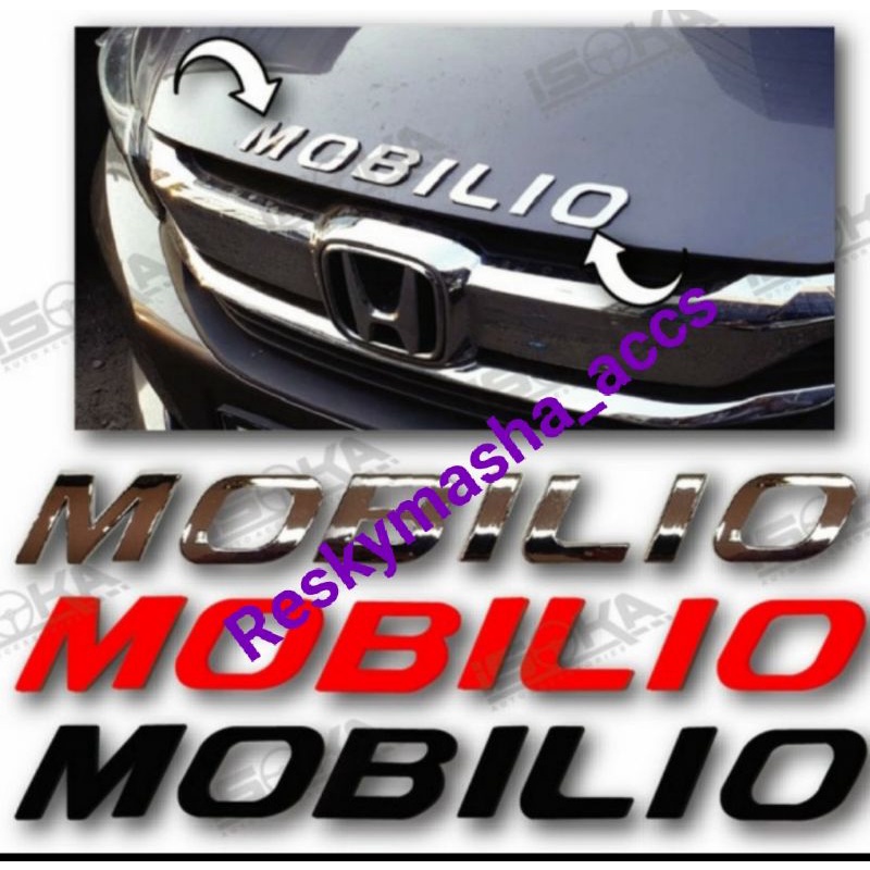 emblem kap mesin MOBILIO