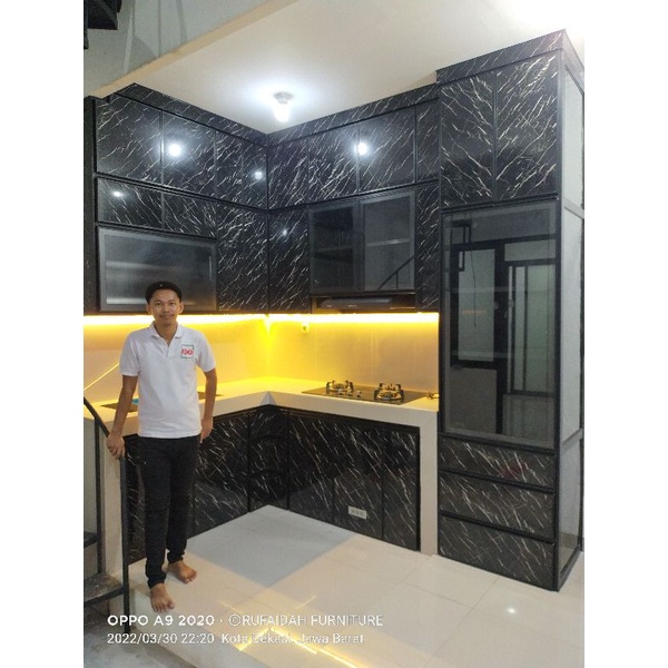 kitchen set minimalis bahan alumunium kitchen set anti rayap lemari dapur kabinet dapur